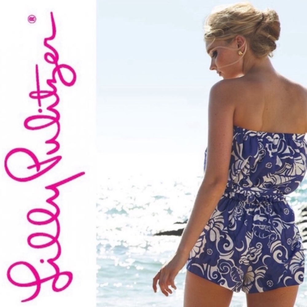 Lilly Pulitzer Colleen Romper in Tide Pools